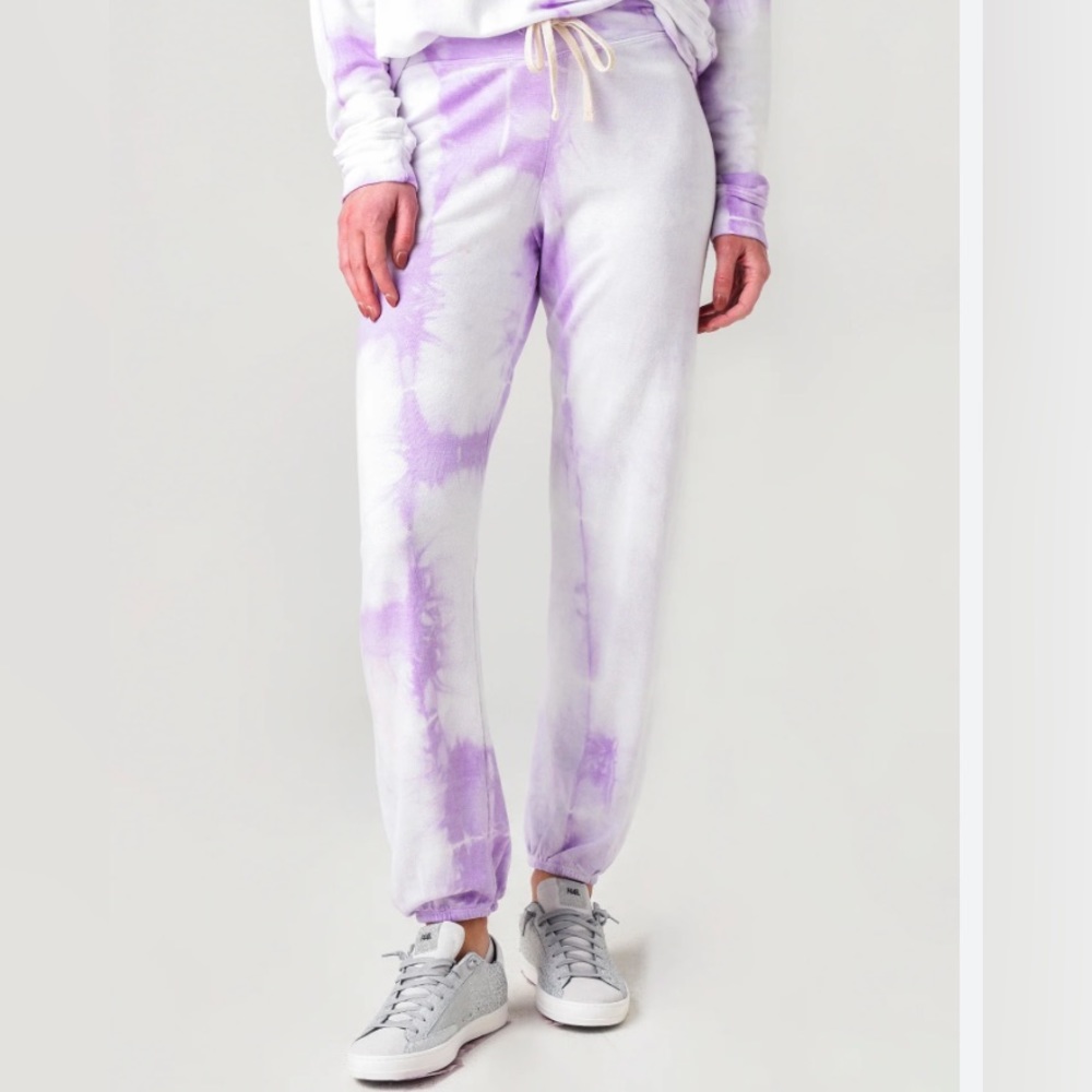 Sundry size 2 lilac and white drawstring sweatpants NWT size medium